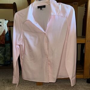 Jones Wear Pink Button Down Shirt